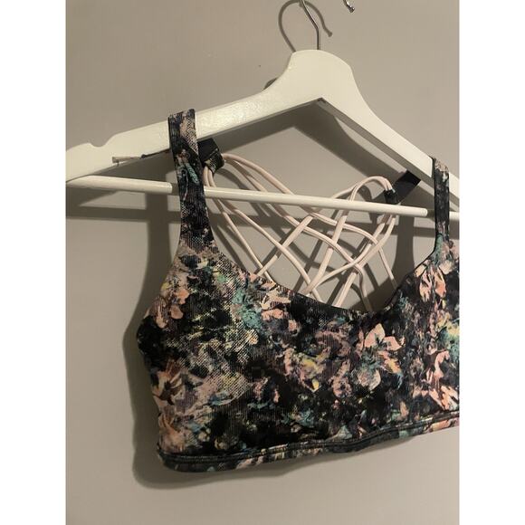 Lululemon Free To Be Bra *Wild Size 10 Dappled Daze Pink Glow 56175 - Picture 2 of 5